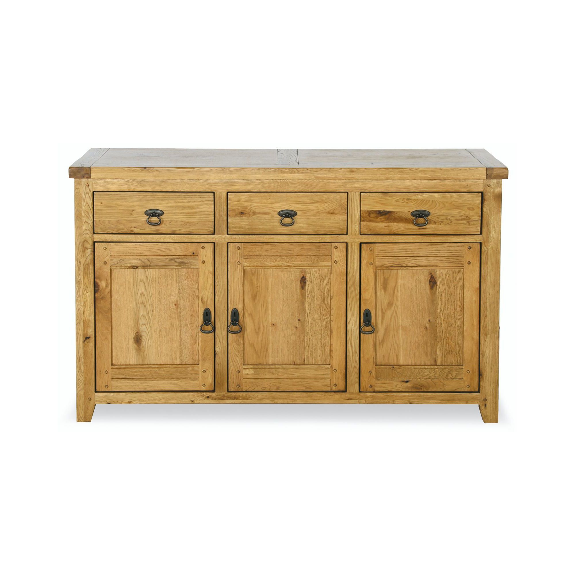 Kelburn Furniture Veneto Rustic Oak 3 Door Sideboard at Tesco Direct