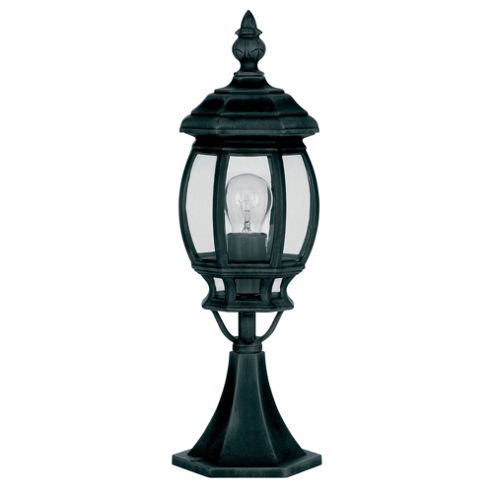 Image of Endon Lighting Pedestal Lantern In Matt Black