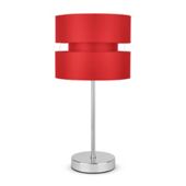 with table Stick tesco Lamp  Chrome Shade christmas Table in Touch Red Pinto runner