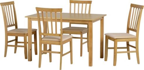 Image of Home Essence Selina 5 Piece Dining Set - With 4 Chairs