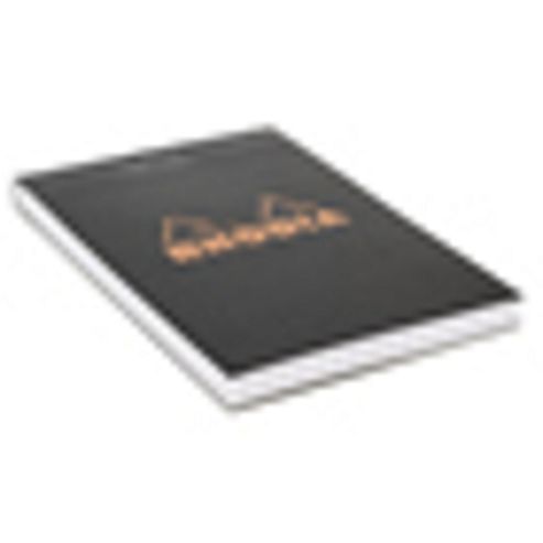 Image of Rhodia Black Head Stapled Pad 8.5x12cm Sq.5x5 122009c