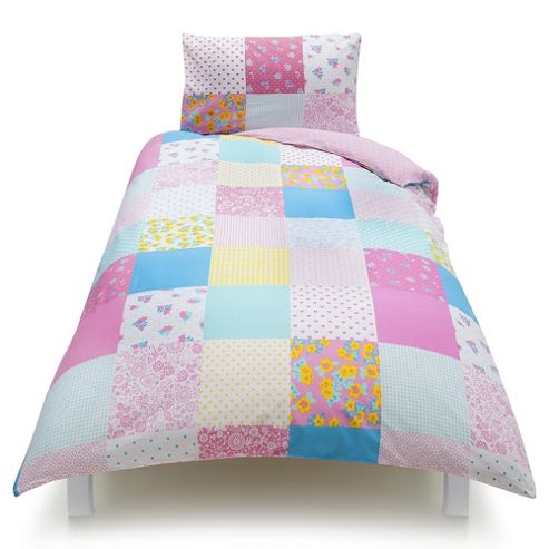 Image of Tesco Kids Bright Patch Single Duvet Set