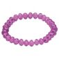Light Purple Glass Bead Stretch Bracelet