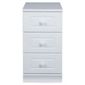 Caxton Henley 3 Drawer Narrow Bedside Table