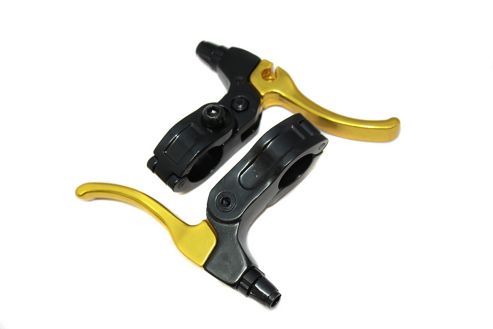 Image of Coyote Bmx Brake Levers 198g 2 Finger Anodized Gold