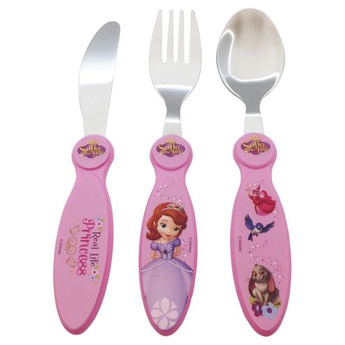 Image of Disney Sofia The First 3 Piece Cutlery Set
