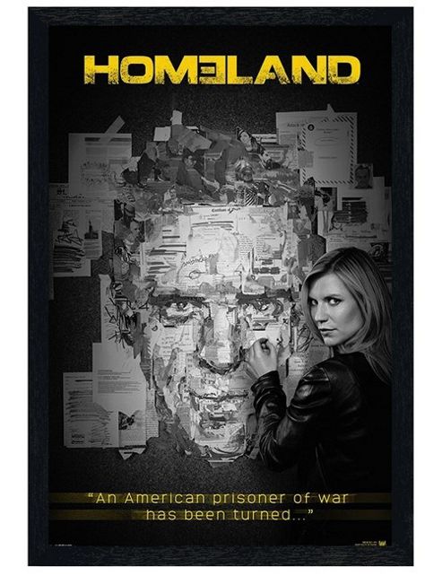 Image of Black Wooden Framed Homeland An American Prisoner Of War Has Been Turned Poster