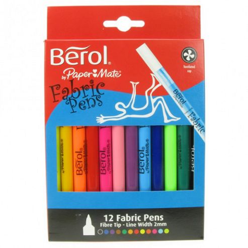 Image of Berol - Fabric Pens 12 Pk