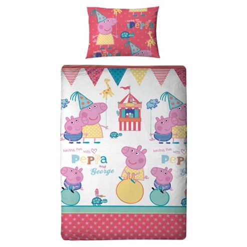 Image of Peppa Pig Fun Fair Duvet Set Single