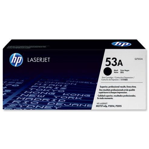 Image of Hp 53a Laserjet Toner Cartridge - Black