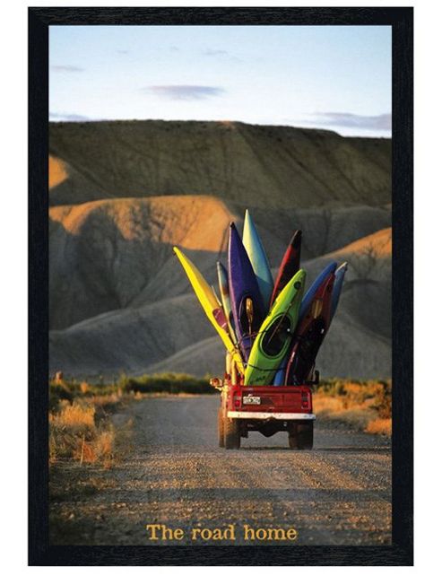 Image of The Road Home Black Wooden Framed The End Of A Perfect Day Poster