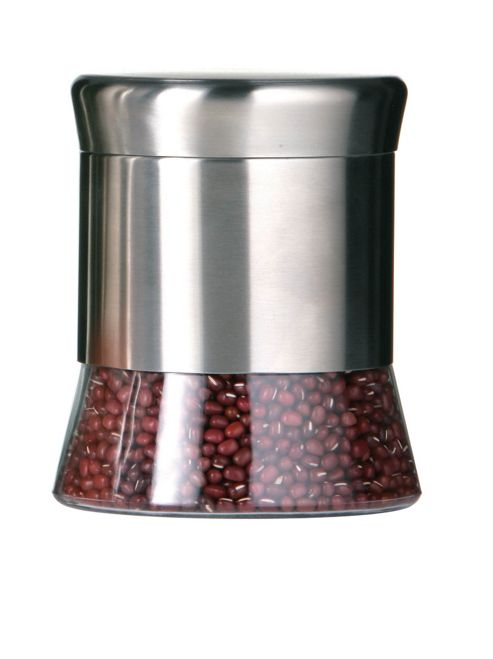 Image of Premier Housewares 3 Piece Storage Jars Set - Polished Stainless Steel