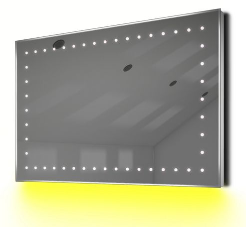Image of Ambient Shaver Led Bathroom Illuminated Mirror With Demister Pad & Sensor K171y
