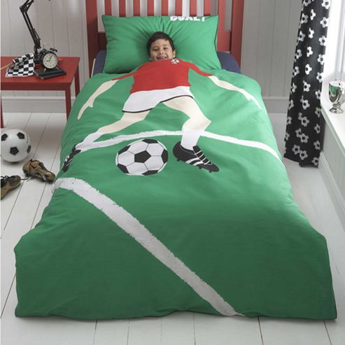 Image of When I Grow Up Single Bedding - Red Football Star