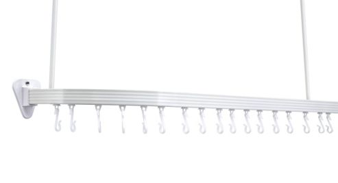 Image of Mainstream By Aqualona Profile Shower Rail Kit - White