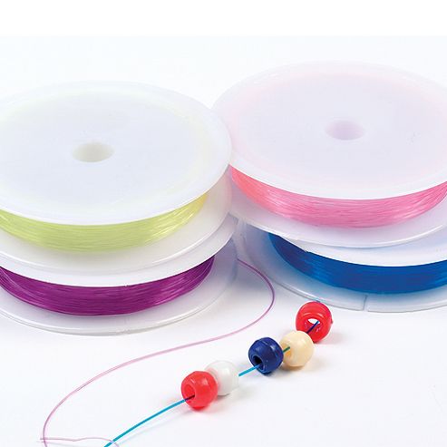 Image of Colored Stretchy Cord For Crafts (pack Of 4)