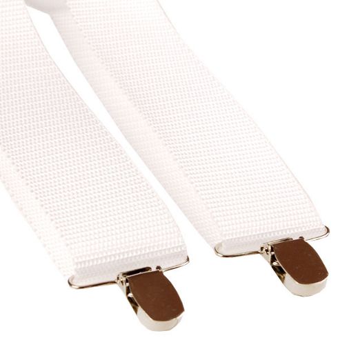 Image of Fancy Dress Accessories Braces - White (each)