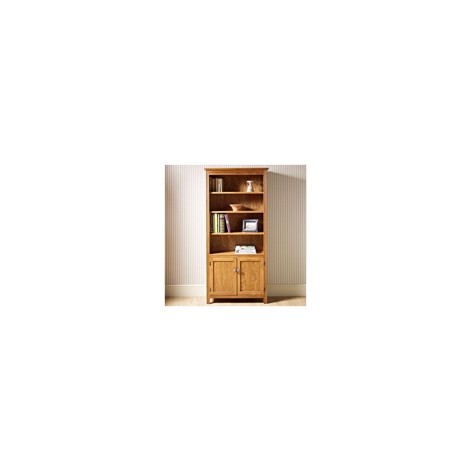 Old Charm Hertford Bookcase with Doors - Vintage at Tesco Direct