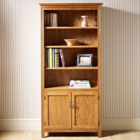Image of Old Charm Hertford Bookcase With Doors - Vintage