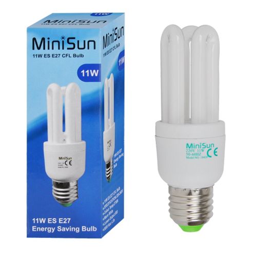 Image of Minisun E27 11w Energy Saving Cfl Bulb In Warm White