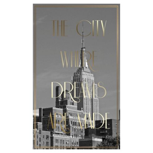 Image of The City Where Dreams Are Made Canvas 30x50cm