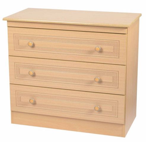 Image of Welcome Furniture Corrib 3 Drawer Chest - Pine