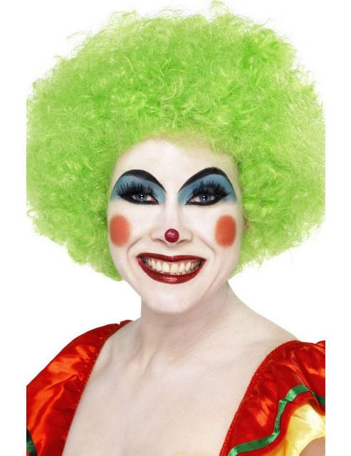 Image of Economy Clown Wig In Green
