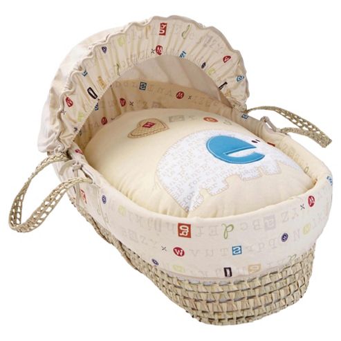 Image of Clair De Lune Abc Palm Moses Basket