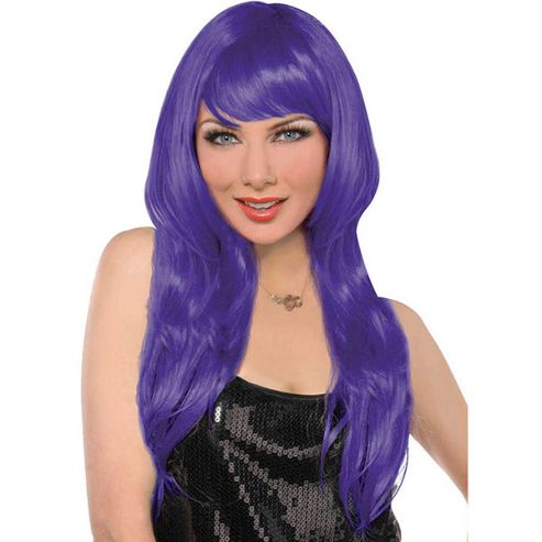 Image of Glamorous Wig - Purple