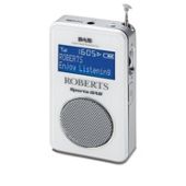 Roberts Sports DAB2 DAB/FM RDS Personal Digital Radio with Loudspeaker - White