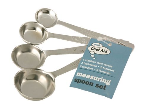 Image of Chefaid O041 Measuring Spoon Set S/s X4
