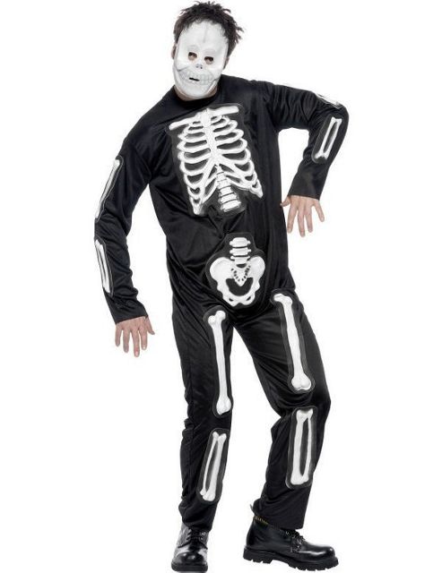 Image of Adult Skeleton Halloween Costume