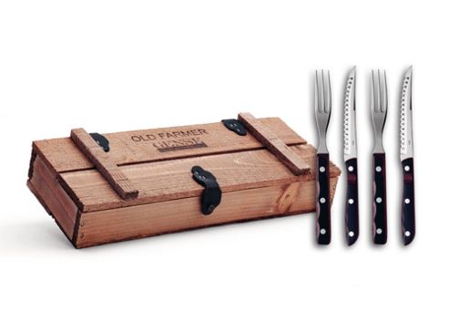 Image of Gense Old Farmer 4 Piece Classic Grill Cutlery Set
