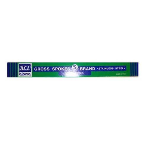 Image of Aci Double Butted Spokes In Silver - Box Of 144 - 258mm