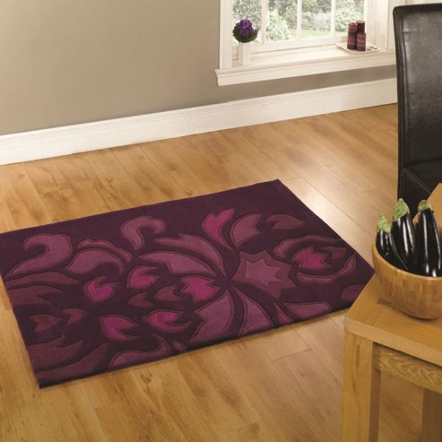 Image of The Peaks Ashbourne Purple 120x170 Acrylic Rug