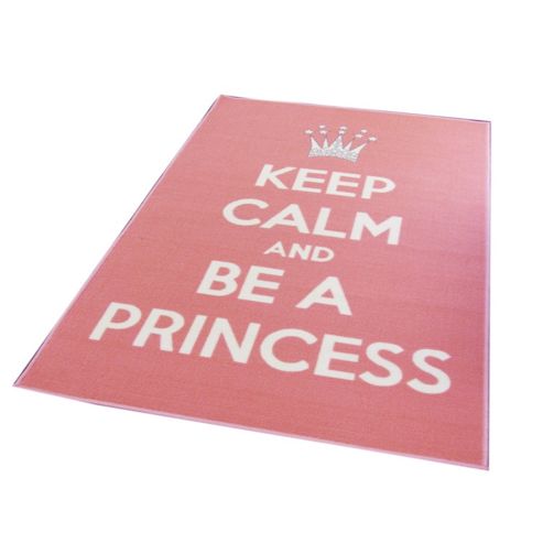 Image of Matrix Themes Be A Princess Pink/white 100x160 Nylon Mat