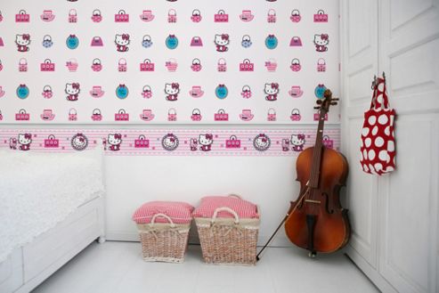 Image of Hello Kitty Roll Fashion Wallpaper