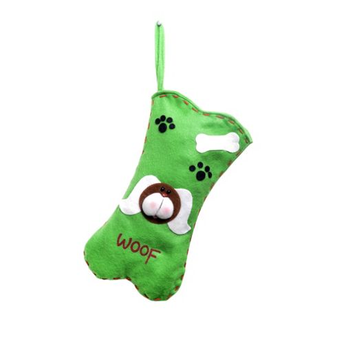Image of Brown Dog Lovers Christmas Stocking