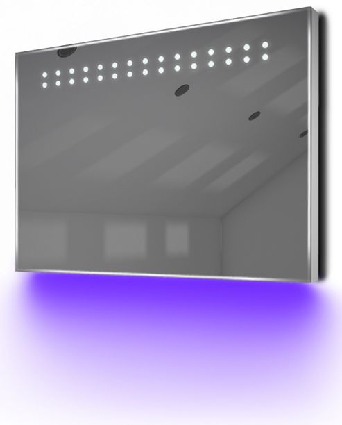 Image of Ambient Ultra-slim Led Bathroom Mirror With Demister Pad & Sensor K12u