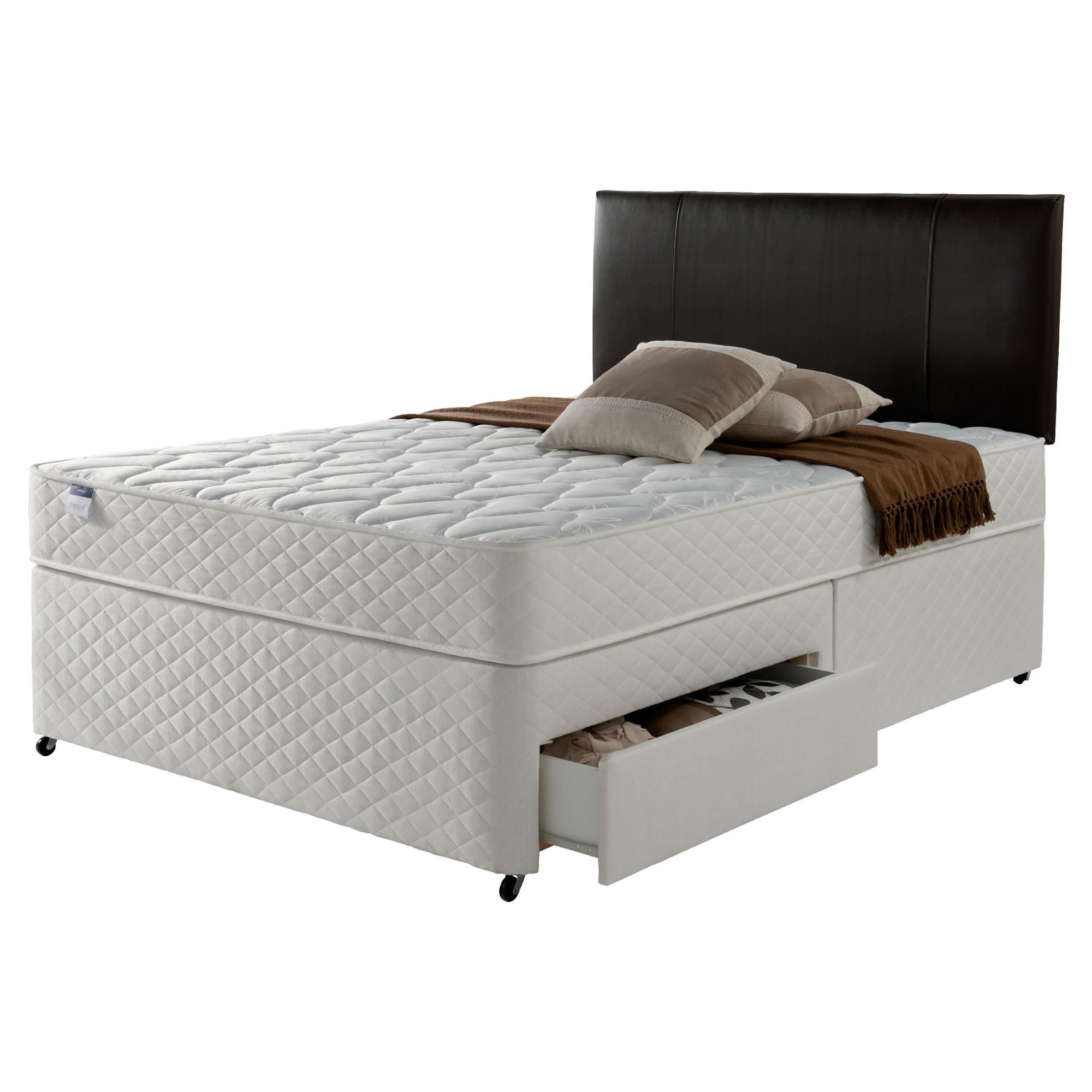 Silentnight Miracoil Comfort Micro Quilt 4 Drawer Divan, Double at Tesco Direct