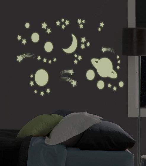 Image of Outer Space Glow In The Dark Decals