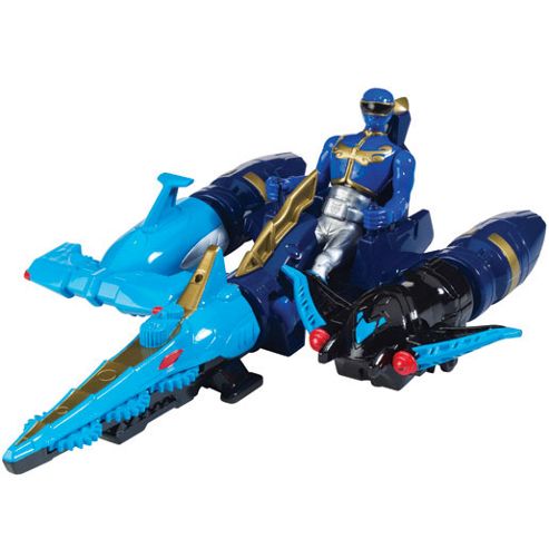Image of Power Rangers Megaforce Sea Brothers Zord Vehicle With Blue Ranger