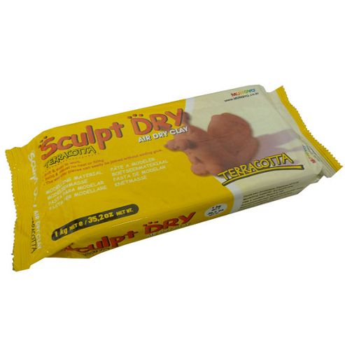 Image of Sculpt Dry Air Drying Clay - 1kg - Terracotta