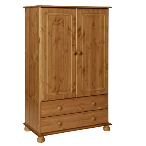 Image of Valufurniture Copenhagen Pine 2 Door 2 Drawer Wardrobe