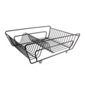 Tesco Stainless Steel Dish Drainer, Black