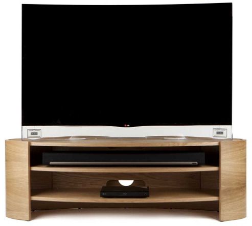 Image of Tom Schneider Elliptic 1400 Oak Tv Stand