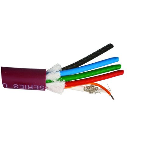Image of Van Damme Red Series Plasma Grade Miniature Video 5 Way Multicore