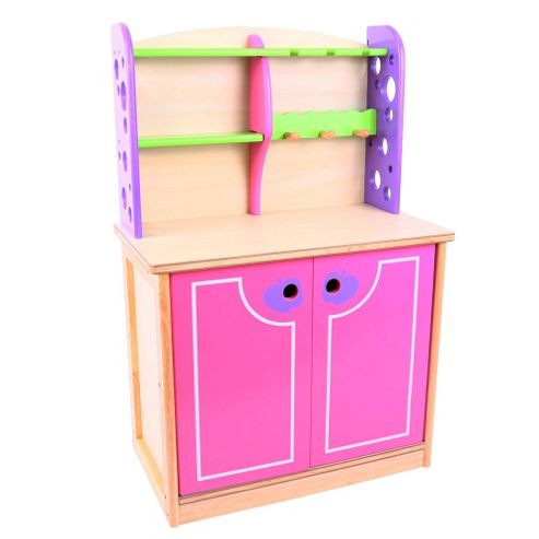Image of Santoys St869 Pink And Green Kitchen Dresser