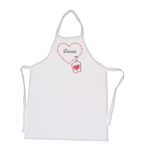 Image of Personalised Heart Stitch Apron