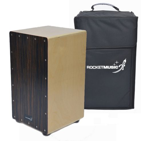 Image of Rocket Ebony Stripe Cajon With Bag